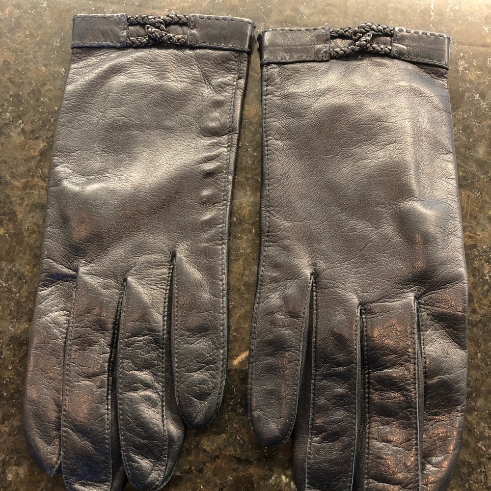 Vintage Lionel Le Grand Black Leather Gloves